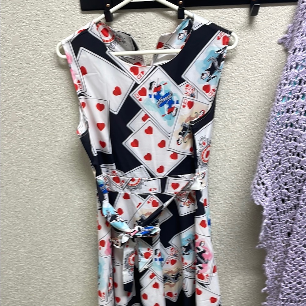 White and Black Sleeveless Wrap Dress Casual